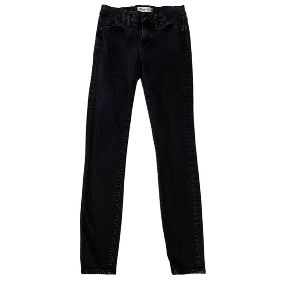 Madewell Skinny Skinny Faded Black Jeans - Sz 26 - Picture 1 of 13